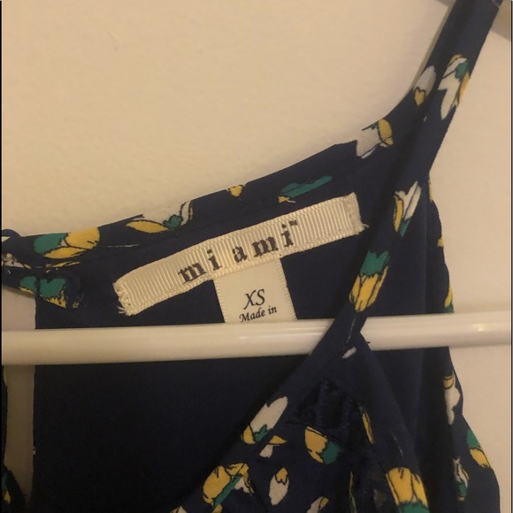 blue with white/yellow flower dress - Picture 3 of 5